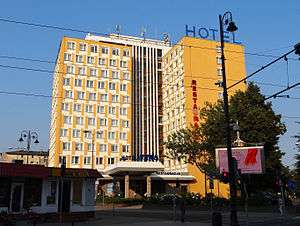 Hotel from Dworcowa Street