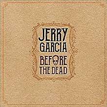 "Jerry Garcia: Before the Dead", with a skull for the letter "O"