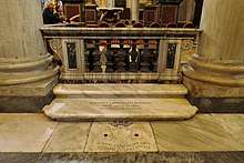 Tomb of Gian Lorenzo Bernini in Basilica di Santa Maria Maggiore
