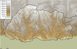 Bhutan physical map.svg