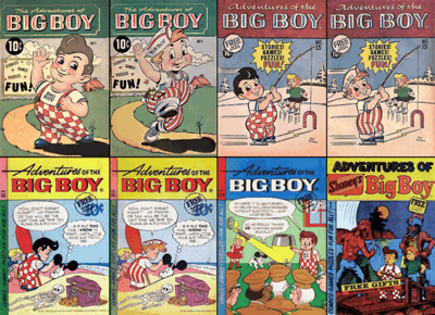 Notable Big Boy comic book cover pages