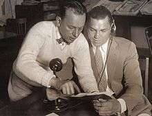 Photograph of Billy DeBeck with Jack Dempsey