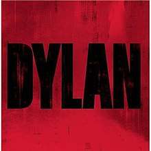 A crimson background with "DYLAN" written in black