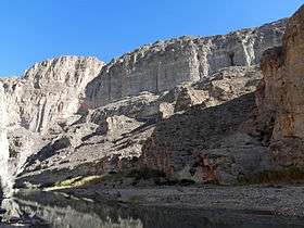 Boquillas Canyon and the Rio Grande in the Sierra del Carmen