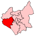A medium-sized constituency located in the south east of the county.