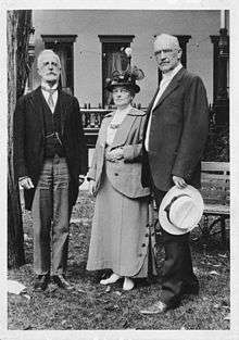 R. R. Bowker, Melvil Dewey, and Mrs. Dewey in Saratoga Springs, New York