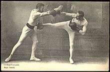 19th century picture of boxe française