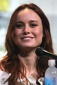 Photo of Larson at the San Diego Comic-Con in 2016.