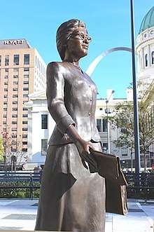 Bronze Sculpture of Frankie Muse Freeman