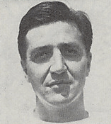 A headshot of Bud Schwenk from a 1946 Cleveland Browns game program
