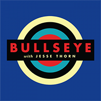 Logo showing concentric colored circles and the text "Bullseye with Jesse Thorn"