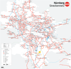 Nuremberg Bus Network