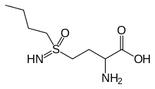 Skeletal formula of buthionine sulfoximine