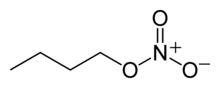 Skeletal formula of butyl nitrate