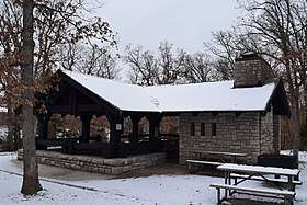 Mark Twain State Park Picnic Shelter at Buzzard's Roost