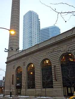 One corner of the Chicago & North Western Railway Powerhouse