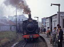 Steam train in 1970