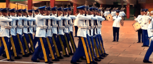 Cadets at the Francisco López Military Academy pictured in 2015
