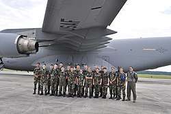 Cadets in front of C17