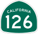 California State Highway 126 shield