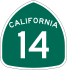 California State Highway 14 shield