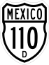 Federal Highway 110D shield