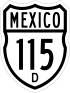 Federal Highway 115D shield