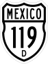 Federal Highway 119D shield