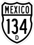 Federal Highway 134D shield