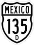Federal Highway 135D shield