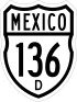 Federal Highway 136D shield