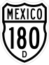 Federal Highway 180D shield