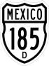 Federal Highway 185D shield