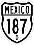 Federal Highway 187D shield