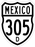 Federal Highway 305D shield