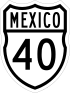 Federal Highway 40 shield