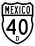 Federal Highway 40D shield