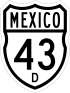Federal Highway 43D shield