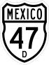 Federal Highway 47D shield