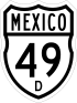 Federal Highway 49D shield