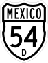 Federal Highway 54D shield