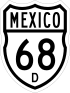 Federal Highway 68D shield