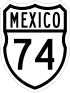Federal Highway 74 shield