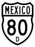 Federal Highway 80D shield