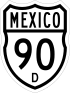 Federal Highway 90D shield