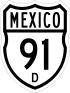 Federal Highway 91D shield
