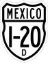 Federal Highway I-20D shield