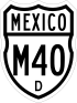 Federal Highway M40D shield