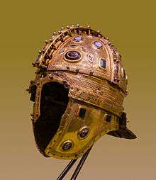 Colour photograph of the Berkasovo I helmet