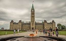 Parliament sits in the Centre Block in Ottawa